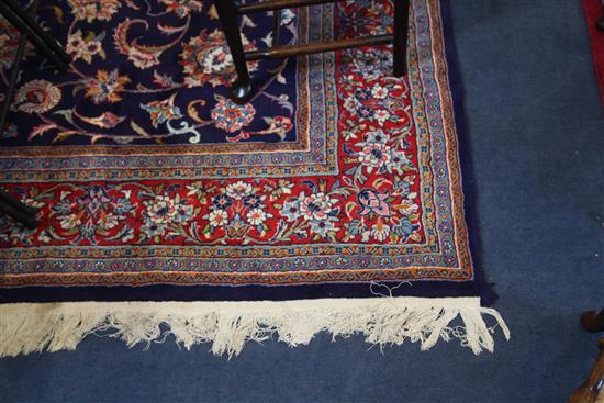 A Tabriz blue ground carpet,